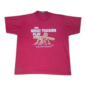 Vintage Jesus Christ The Great Passion Play XL Single Stitch Shirt Religious